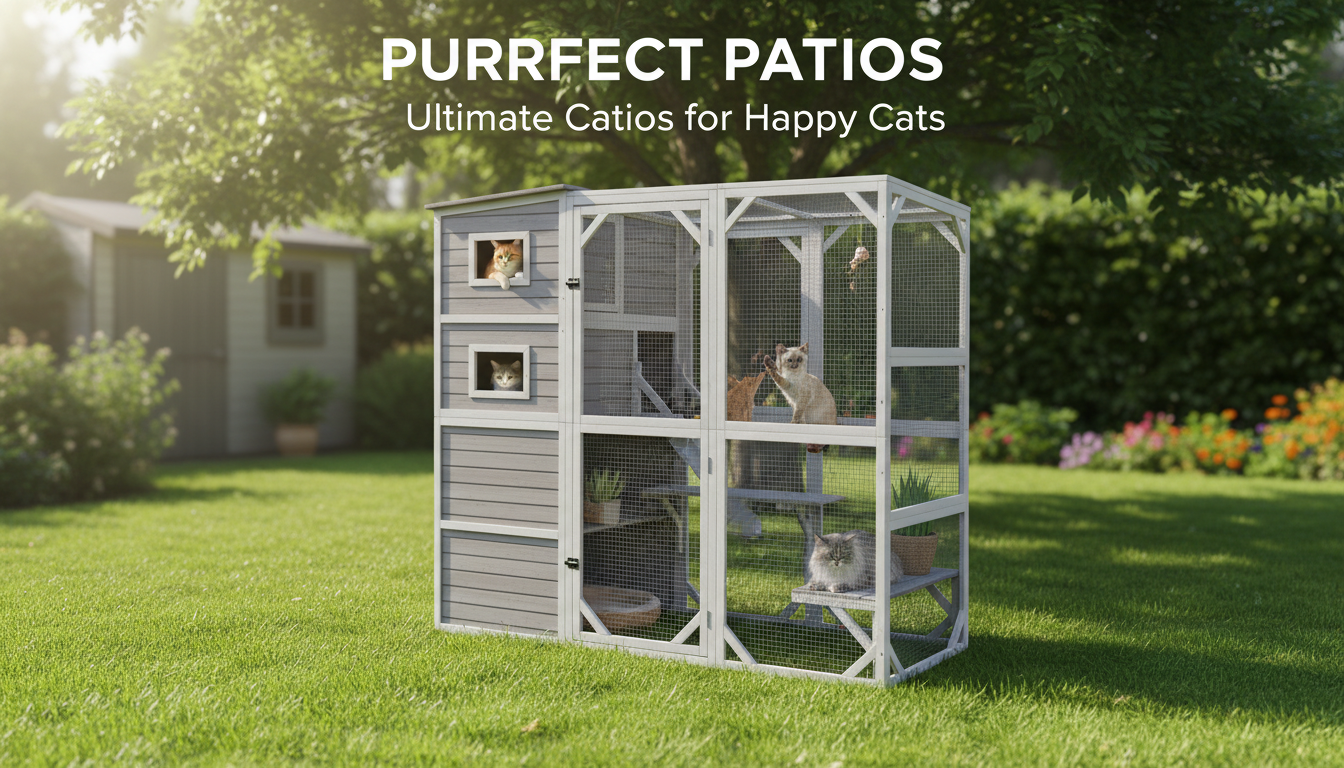 4-Tier Cat Catio: Resting Rooms, Platforms & Safety Tips