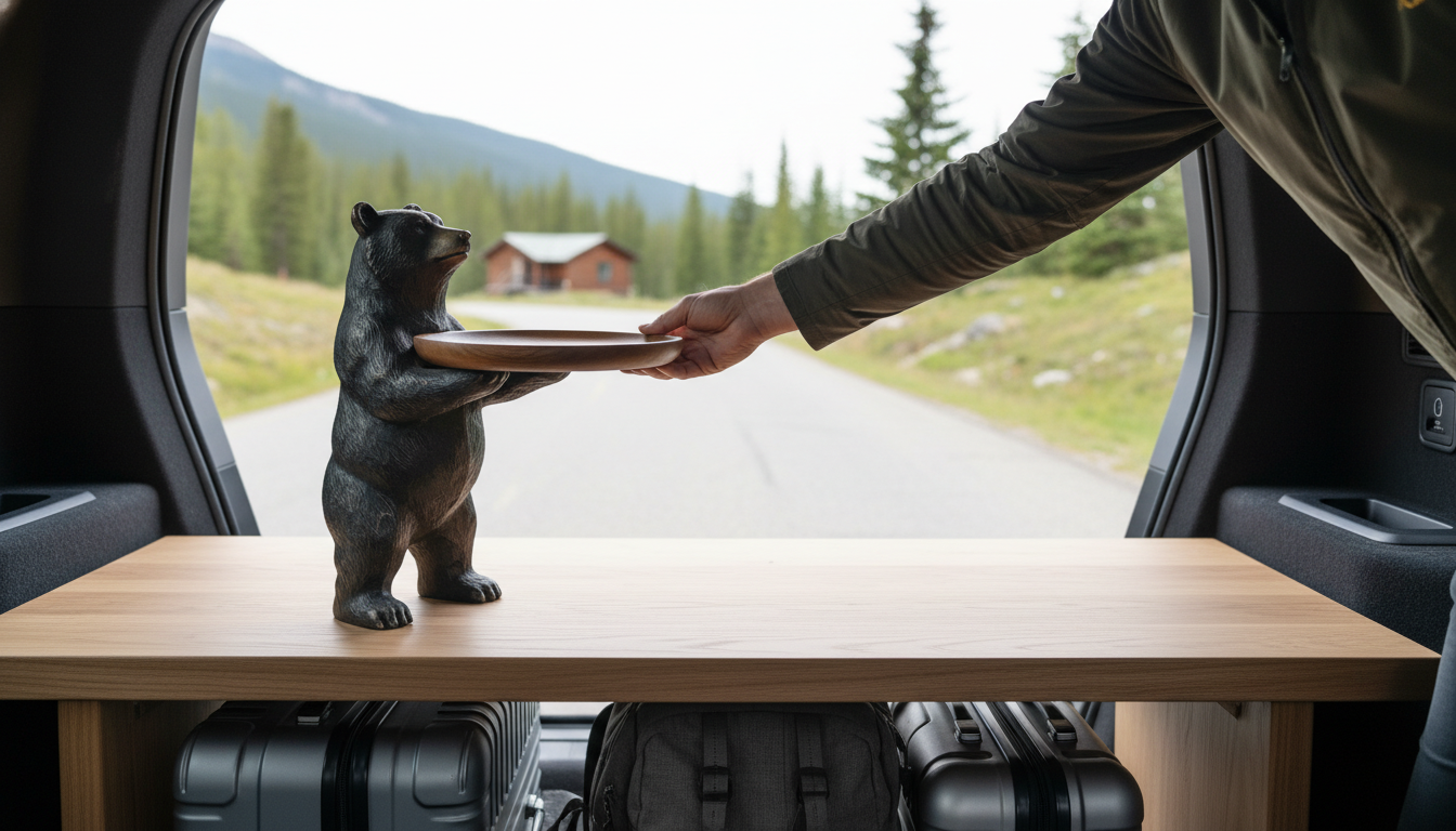 Best Spots for a Bear Tray Sculpture: Living Room & Entry