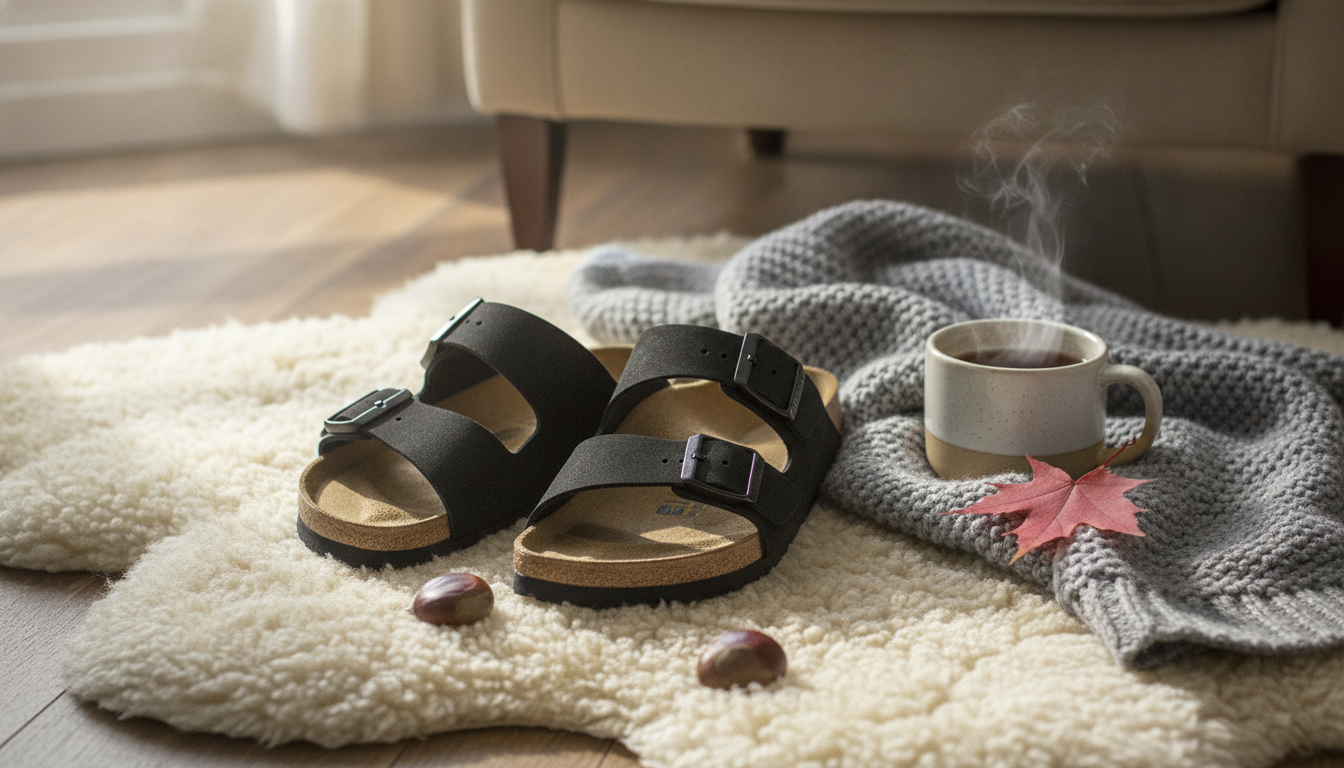 Birkenstock Women’s Black Suede Slippers: Fall Comfort