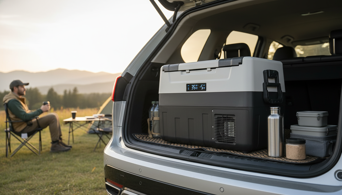 Dual Zone Car Fridge: Adjustable Temps for Travel