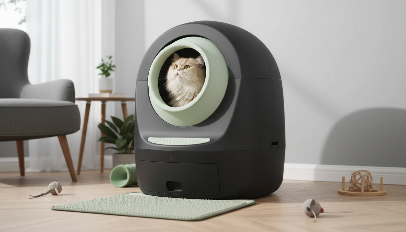 Oversized Self-Cleaning Litter Box: Odor Control & Space