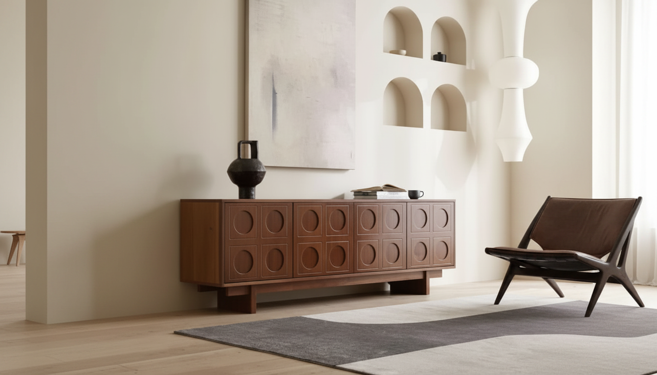 Scandinavian Retro Wooden TV Stand: Styling + Setup Tips