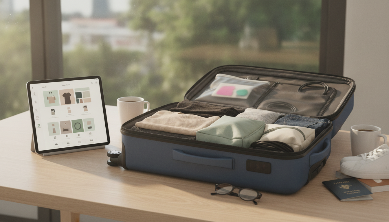 Pack Light & Calm: Minimalist Travel Packing Planner