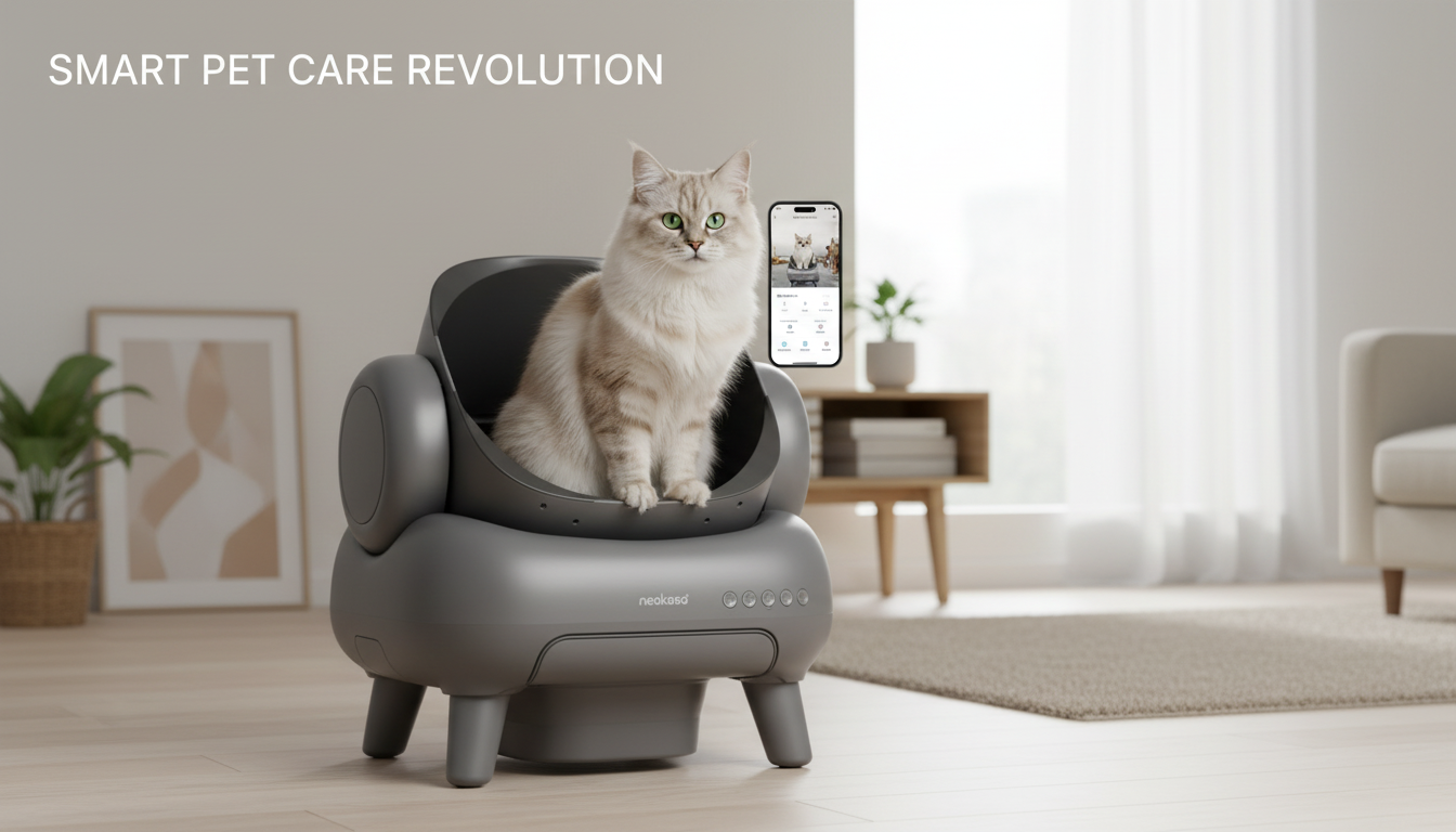 Smart Self-Cleaning Litter Box: App Alerts & Odor Help